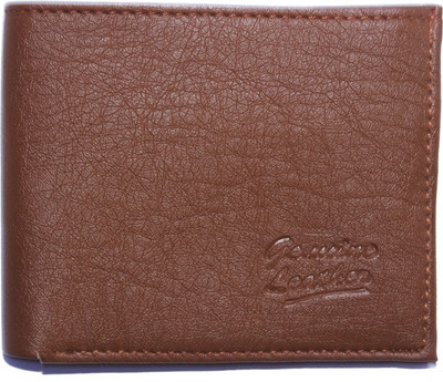 

Nietz Men Tan Genuine Leather Wallet(6 Card Slots)