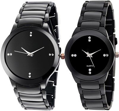 KNACK black men and women couple combo Watch  - For Boys & Girls   Watches  (KNACK)