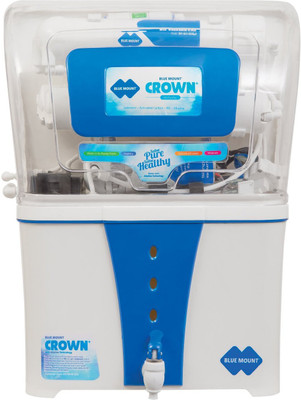 

Blue Mount Crown +, Alkaline 12 Liters of purified storage 12 L RO Water Purifier(Blue, White)