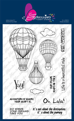 

expressions craft stamps Hot Air Balloon