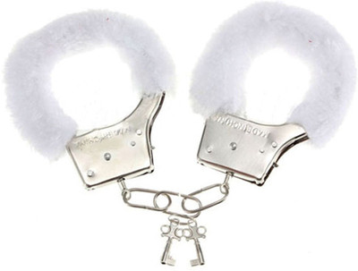 

Skywalk Party Theme Premium Valentine Handcuff / Bachelorette Handcuff / Hen Party Handcuff White Fur Handcuff