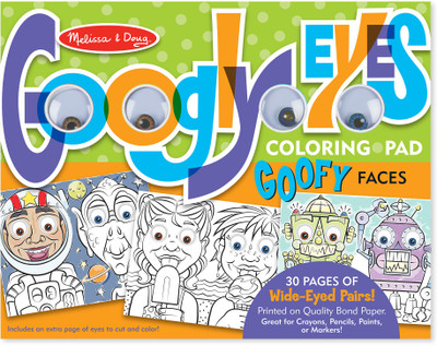 

Melissa & Doug Wacky Faces - Googly Eyes Coloring Pad