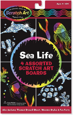 

Melissa & Doug Sea Life Scratch Art Boards