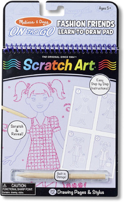 Melissa & Doug Fashion Friends Learn-to Draw Pad