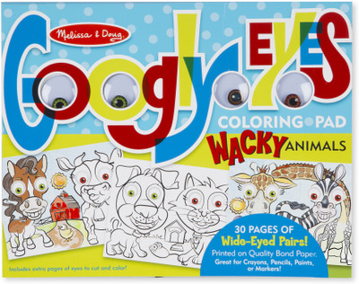 

Melissa & Doug Wacky Animals - Googly Eyes Coloring Pad