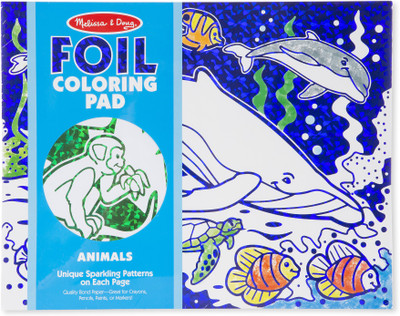 

Melissa & Doug Foil Coloring Pad - Animals