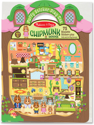

Melissa & Doug Puffy Stickers - Chipmunk House