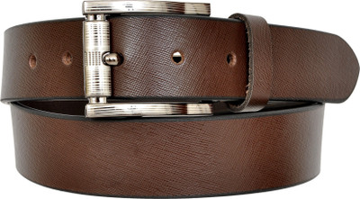 

A S Traders Men Casual Brown Genuine Leather Belt
