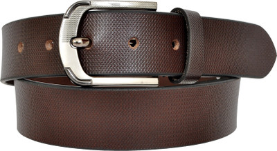 

A S Traders Men Casual Brown Genuine Leather Belt, Dark brown