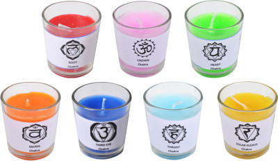 

Pancikaa Wax Votive Candle ( 5.5 X 5..5 X 6.5 Pack Of 7 ) Candle(Red, Pink, Green, Orange, Blue, Yellow, Pack of 7), Blue;green;orange;pink;red;yellow