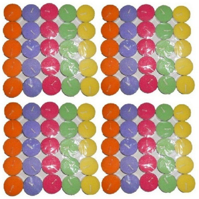 

Lovato multicolor tealight candle Candle(Multicolor, Pack of 100)