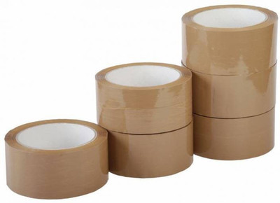 Wonder 555 ADHISIVE TAPE TAPE ONLY Single sided Tape (Manual)(Set of 6, Brown)