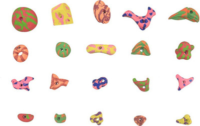 

AM Adventure Accessories Set of 20 colourful Climbing Hold
