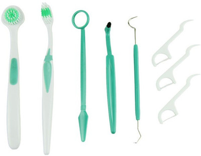 

Gauba Traders 8 Pcs Dental Tool oral care Kit Dentist Teeth Clean Hygiene Picks Inspection Mirror(Set of 8)