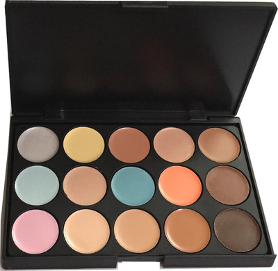 

MISS ROSE PROFESSIONAL BARE MINERALS COLOR CORRECTING 15 SHADES Concealer(MULTICOLOR)
