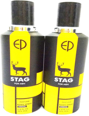 

Estiara Stag For Men Body Spray - For Men(400 ml, Pack of 2)