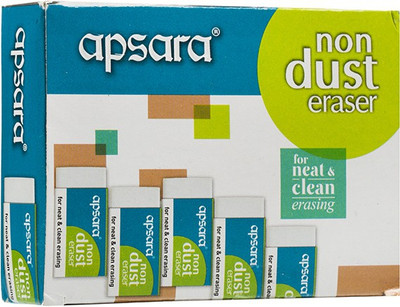 

Apsara Orlow Techno Non-Toxic Rectangular Shaped Small Eraser(White)