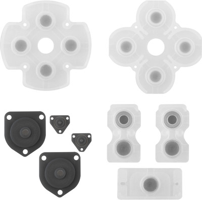 

TCOS Tech PS4 Controller Conductive Rubber Pad Gaming Accessory Kit(White, For PS4)