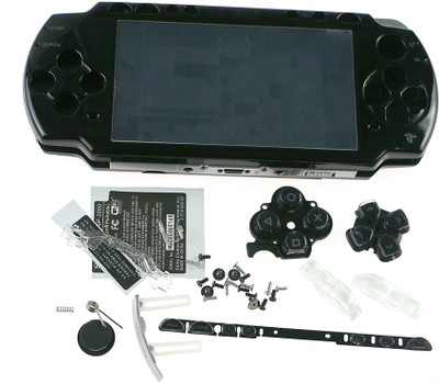 

TCOS Tech PSP 2000 Series Full Replacement Housing Case Face Plate with Buttons Gaming Accessory Kit(Black, For PSP)