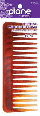 

Diane D4325 TORTOISE 6.25 WIDE TOOTH COMB DI-D4325