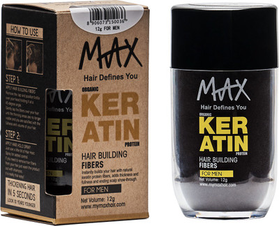 

MAXHAIRSTUDIO MAX Keratin Hair Building Fibers For Men-Black(12 g)