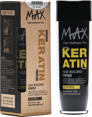 

MAXHAIRSTUDIO MAX Keratin Hair Building Fibers For Men-Black(28 g)