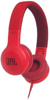 JBL E35 Wired Headset(Red, On the Ear)