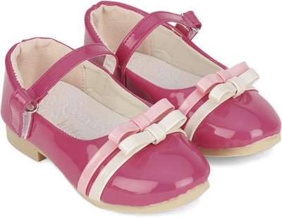 

KITTENS Girls Velcro Ballerinas(Pink, Fuschia