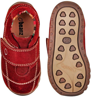 

Beanz Boys Velcro Casual Boots(Maroon, Maroon/honey