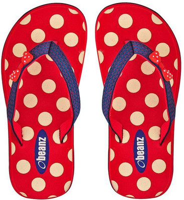 

Beanz Girls Slip On Slipper Flip Flop(Red