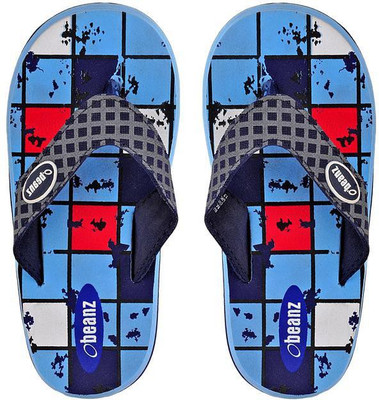

Beanz Boys Slip On Slipper Flip Flop(Red, Navy