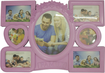 

ME Decor Generic Photo Frame(Pink, 7 Photos)