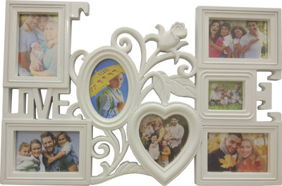 

ME Decor Generic Photo Frame(White, 7 Photos)