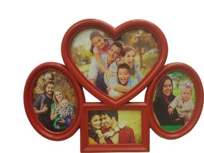 

ME Decor Generic Photo Frame(Red, 4 Photos)