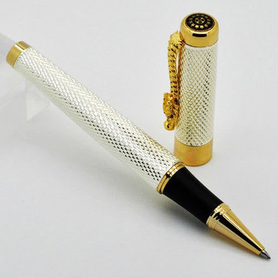

Giftvenue Jinhao 1200 Golden Dragon Carved Roller Ball Pen