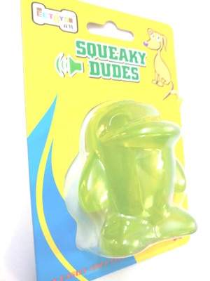 

Pawsitively Non-Toxic Squeaky Penguin Rubber Chew Toy For Dog