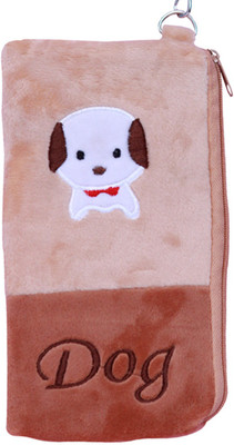 

TITLEE BROWN TEDDY Mobile Pouch(Brown)
