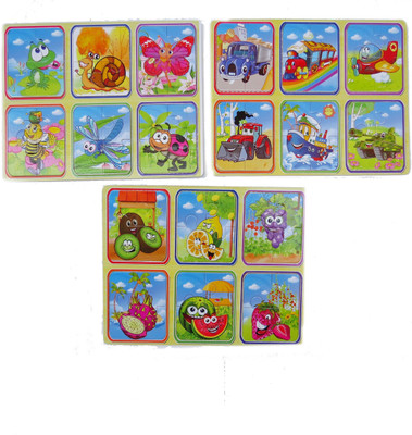 

Hnt Kids wooden toddler jigsaw puzzle type 2(75 Pieces)