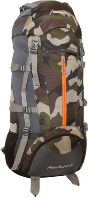

Attache 1021R Climate Proof Rucksack, Hiking Backpack 75Lts Camouflage & Grey With Rain Cover Rucksack - 75 L(Multicolor)