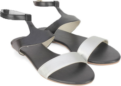 Miss CL By Carlton London Women BLK/SLVR Flats