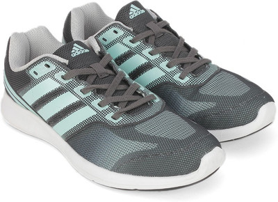 ADIDAS Adi pacer elite Running Shoes For Women(Grey, Green, Dgsogr/icegrn/silvmt