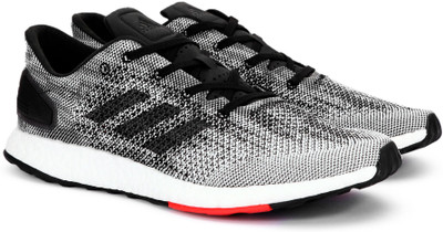 ADIDAS PUREBOOST DPR Running Shoes For Men(Black, White, Cblack/cblack/ftwwht