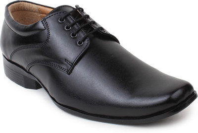 

Metrogue Black Lace Up Shoes For Men(Black