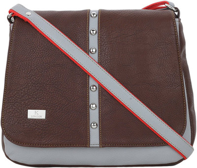 

K London Women Casual Brown Leatherette Sling Bag