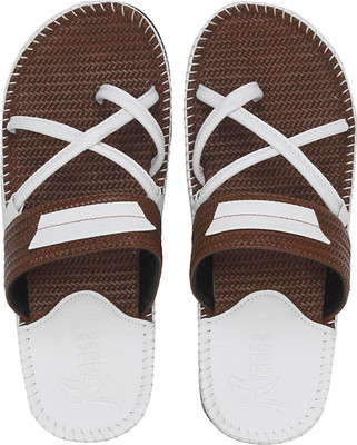 

Kraasa Slippers, Tan::white