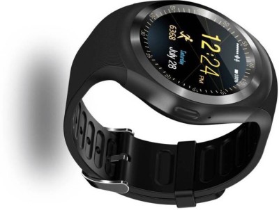 

Smarty Y1 Smart Watch Smartwatch(Black Strap Regular)