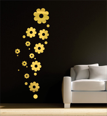 Dakshita  3D Acrylic Sticker(Pack of 1, Gold