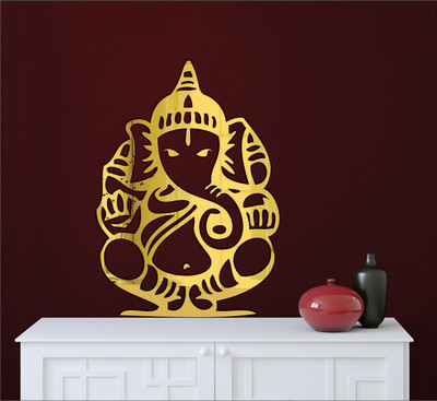 

Wall1ders  3D Acrylic Sticker(Pack of 1, Gold