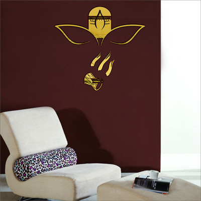 

Wall1ders  3D Acrylic Sticker(Pack of 1, Gold
