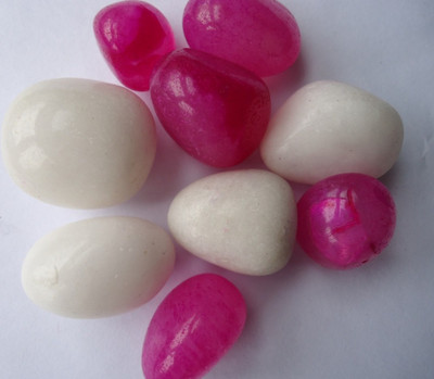 

Pebbles OP07 Polished Round Onyx Pebbles(Multicolor 1 kg)